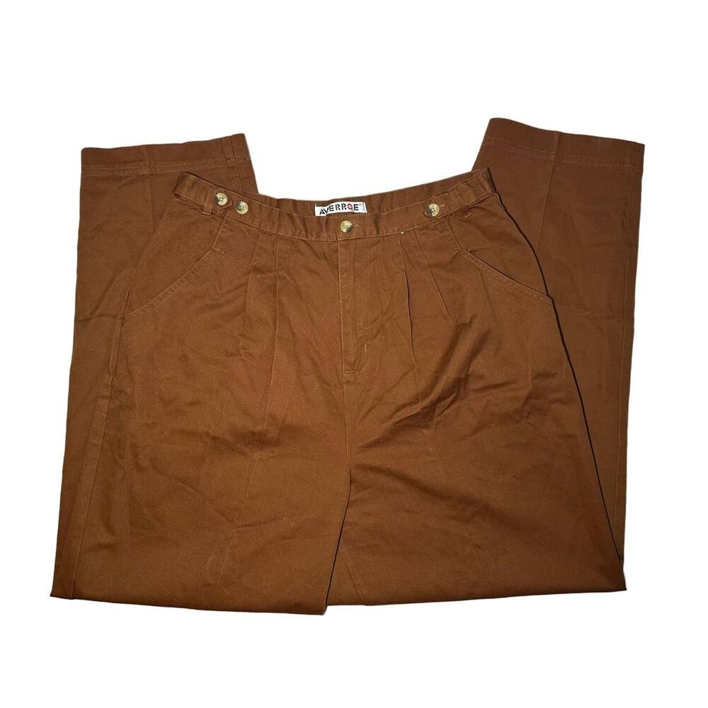 Vintage Woman's Averroe Trouser Pants Brown Size 16